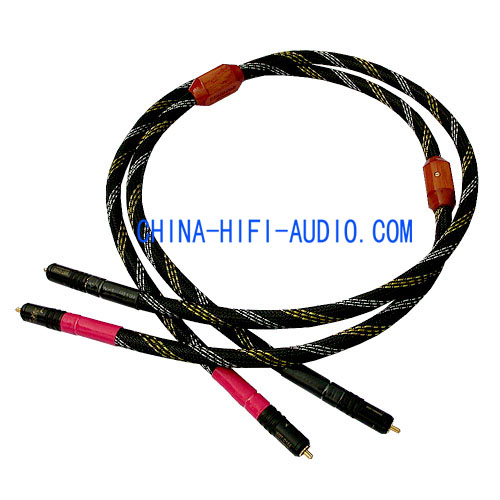 Xindak FA-Gold Audio Interconnects Cable Pair RCA Plug Xindak FA-Gold Audio Interconnects Cable Pair RCA Plug